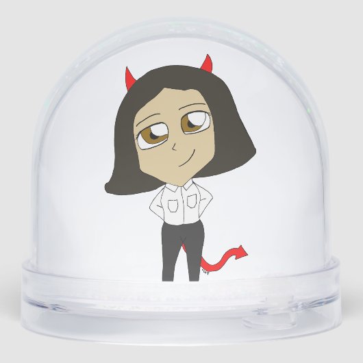 Chibi-Teufel Schneekugeln (Rückseite)