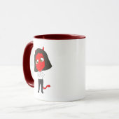 Chibi-Teufel Tasse (Vorderseite Links)