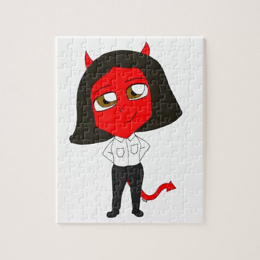 Chibi-Teufelsmädchen Puzzle (Vertikal)