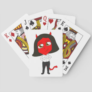 Chibi-Teufelsmädchen Spielkarten
