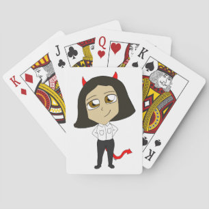 Chibi-Teufelsmädchen Spielkarten