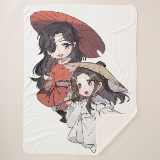 Chibi Tgcf Blanket Sherpadecke (Vorderseite)