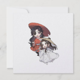 Chibi Tgcf Flat Holiday Card Feiertagskarte
