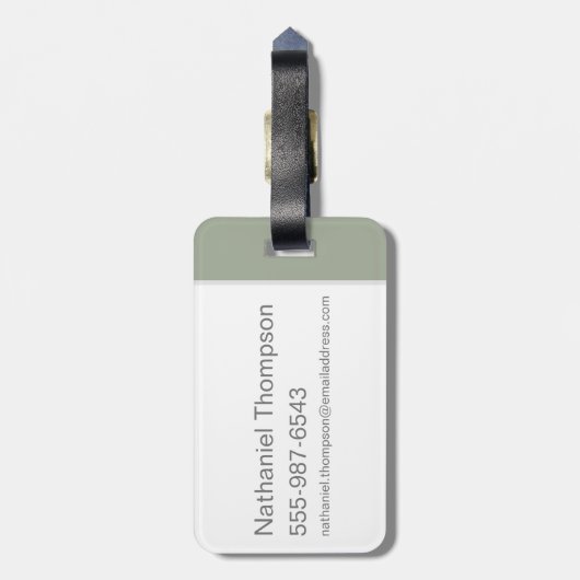 Chibi Tornado TAZ Gepäckanhänger (Rückseite vertikal)