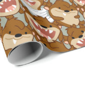 Chibi Tornado TAZ™ Geschenkpapier (Rolleneckpunkt)