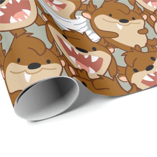 Chibi Tornado TAZ™ Geschenkpapier (Rolleneckpunkt)