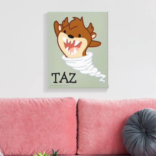 Chibi Tornado TAZ™ Leinwanddruck (Insitu (Wohnzimmer))