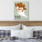 Chibi Tornado TAZ™ Leinwanddruck (Insitu (Schlafzimmer))