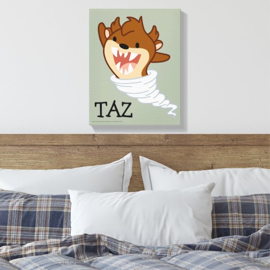 Chibi Tornado TAZ™ Leinwanddruck (Insitu (Schlafzimmer))