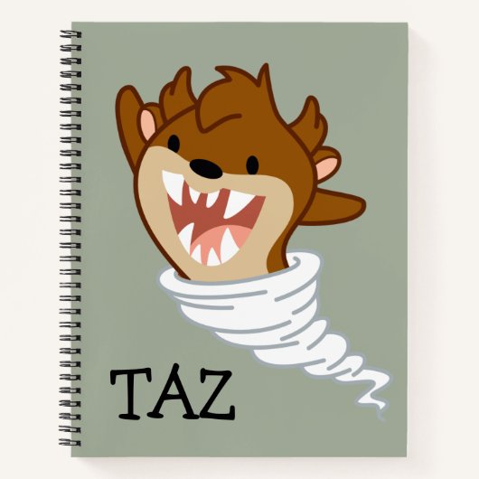 Chibi Tornado TAZ™ Notizbuch (Vorderseite)