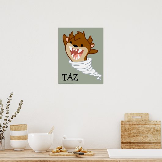Chibi Tornado TAZ™ Poster (Küche)
