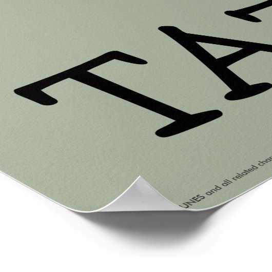 Chibi Tornado TAZ™ Poster (Ecke)