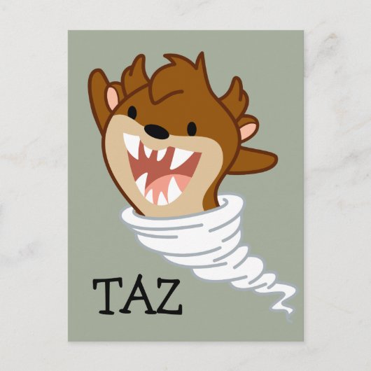 Chibi Tornado TAZ™ Postkarte (Vorderseite)