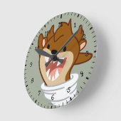 Chibi Tornado TAZ™ Runde Wanduhr (Winkel)