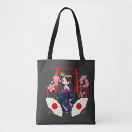 Chibi Traditionelles japanisches Girl Tasche