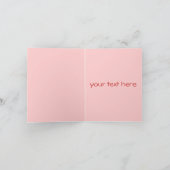 Chibi Valentine Hearts Vielen Dank XOXOXO Dankeskarte (Innenseite)