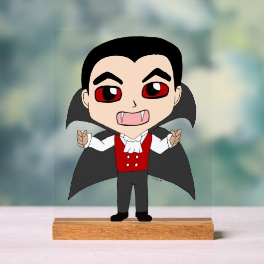 Chibi Vampir Acrylschild (Neutral)