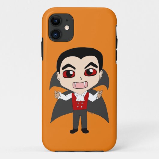 Chibi Vampir Case-Mate iPhone Hülle (Rückseite)