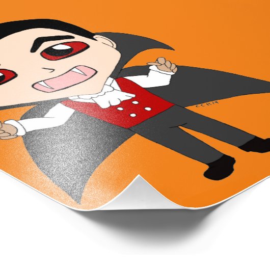 Chibi Vampir Fotodruck (Ecke)