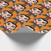 Chibi Vampir Geschenkpapier (Ecke)