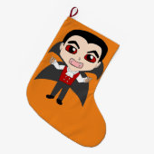 Chibi Vampir Großer Weihnachtsstrumpf (Vorderansicht (hängend))