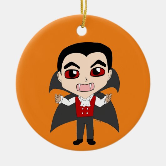 Chibi Vampir Keramik Ornament (Vorne)