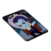 Chibi-Vampir und Fledermäuse Magnet (Rechte Seite)