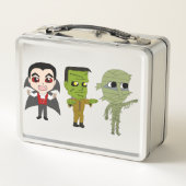 Chibi Vampire, Monster und Mumie Metall Brotdose (Rückseite)