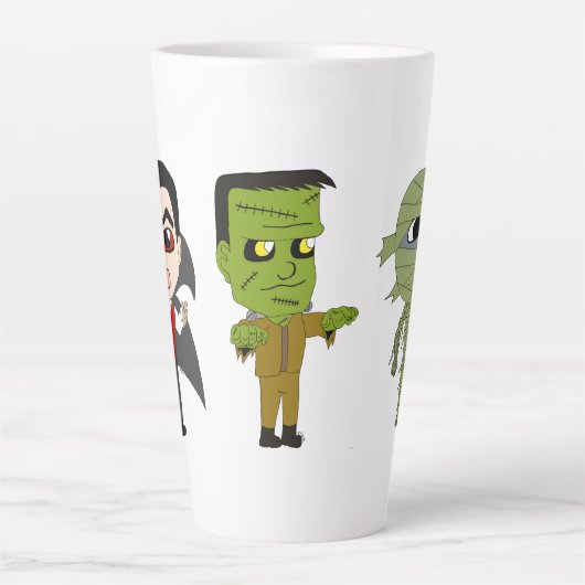 Chibi Vampire, Monster und Mumie Milchtasse (Vorderseite)