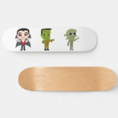 Chibi Vampire, Monster und Mumie Skateboard (Horizontal)