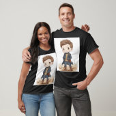 Chibi Vault‑Bewohnender Wanderer | Süßer Retro‑Fut T-Shirt (Unisex)