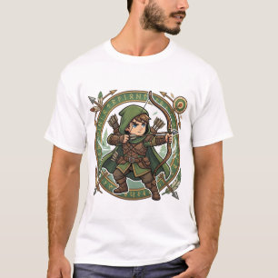 Chibi-Waldschütze Weg des Schützen Kanji T-Shirt