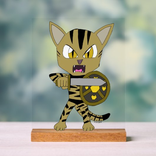 Chibi Warrior Cat Acrylschild (Neutral)