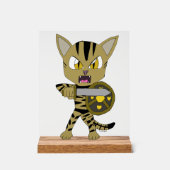 Chibi Warrior Cat Acrylschild (Vorderseite)