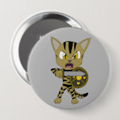 Chibi Warrior Cat Button (Vorne & Hinten)