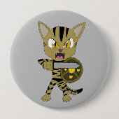 Chibi Warrior Cat Button (Vorderseite)