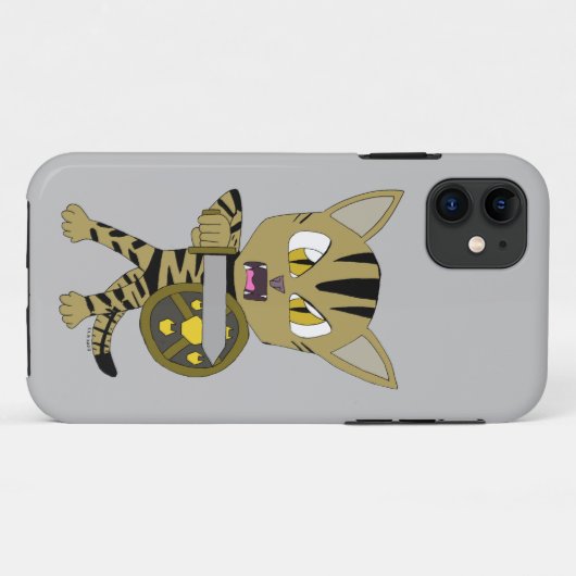 Chibi Warrior Cat Case-Mate iPhone Hülle (Rückseite (Horizontal))