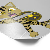 Chibi Warrior Cat Fotodruck (Ecke)