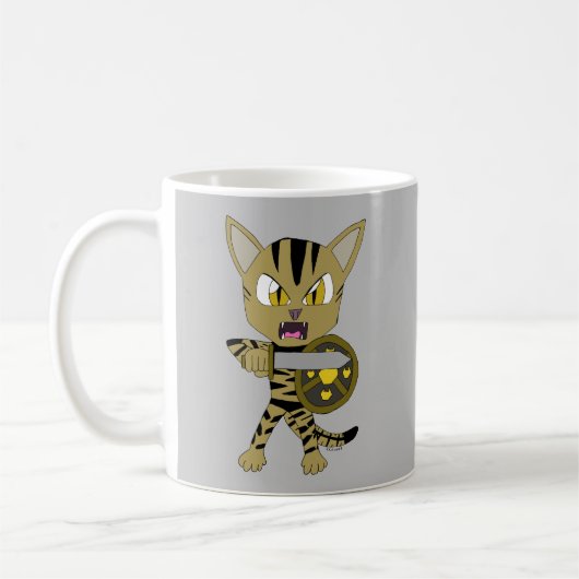 Chibi Warrior Cat Kaffeetasse (Links)