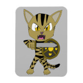 Chibi Warrior Cat Magnet (Vertikal)