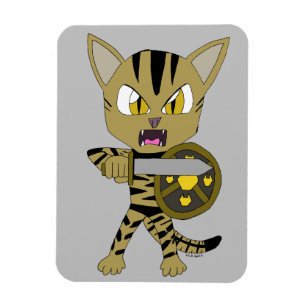 Chibi Warrior Cat Magnet