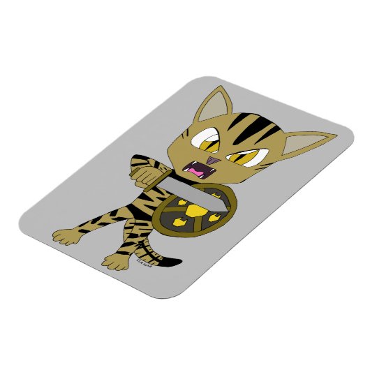 Chibi Warrior Cat Magnet (Linke Seite)