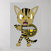 Chibi Warrior Cat Poster (Vorne)