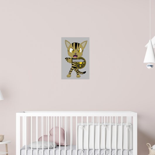 Chibi Warrior Cat Poster (Kinderzimmer 2)