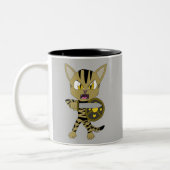Chibi Warrior Cat Zweifarbige Tasse (Links)