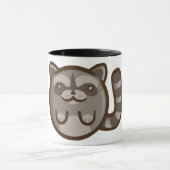 Chibi Waschbär Tasse (Zentrum)