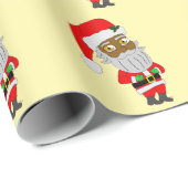 Chibi Weihnachtsmann Geschenkpapier (Rolleneckpunkt)