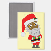 Chibi Weihnachtsmann Magnet (Vorderseite/Rückseite)
