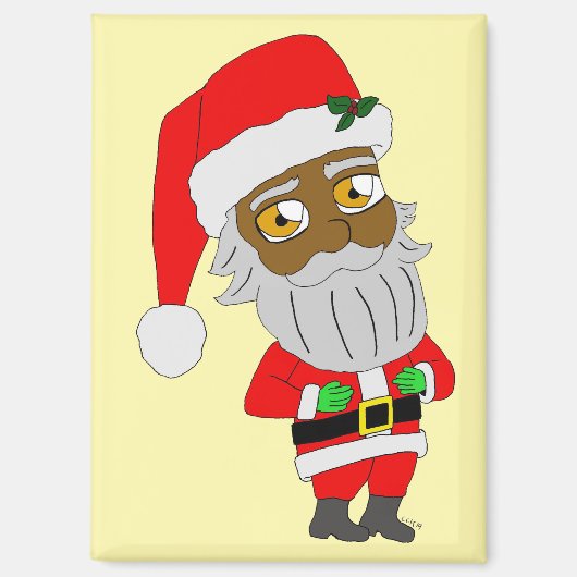 Chibi Weihnachtsmann Magnet (Vorderseite)