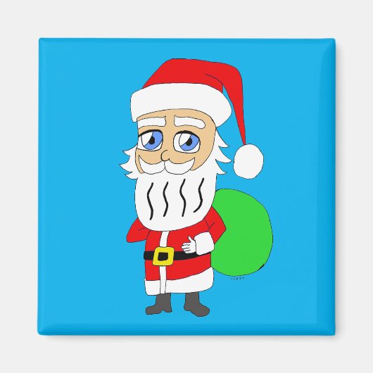 Chibi Weihnachtsmann     Magnet (Vorne)